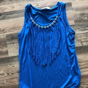 Michael Kors Fringe Tank Top